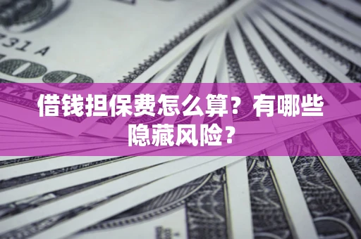 北京借钱担保费怎么算？有哪些隐藏风险？